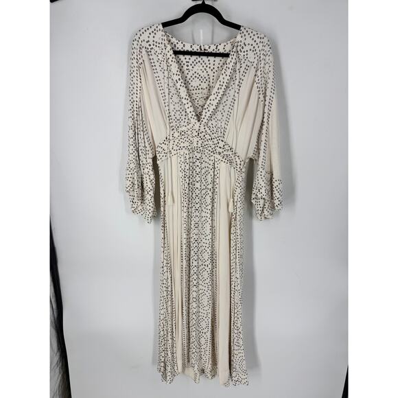 Free People Modern Kimono Dress in Pearl Combo - Picture 4 of 6